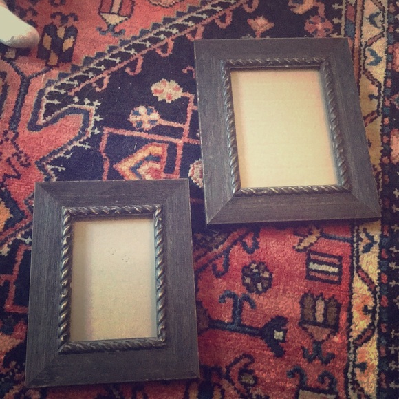 Kirklands Wall Decor Two Weathered Black Picture Frames Poshmark